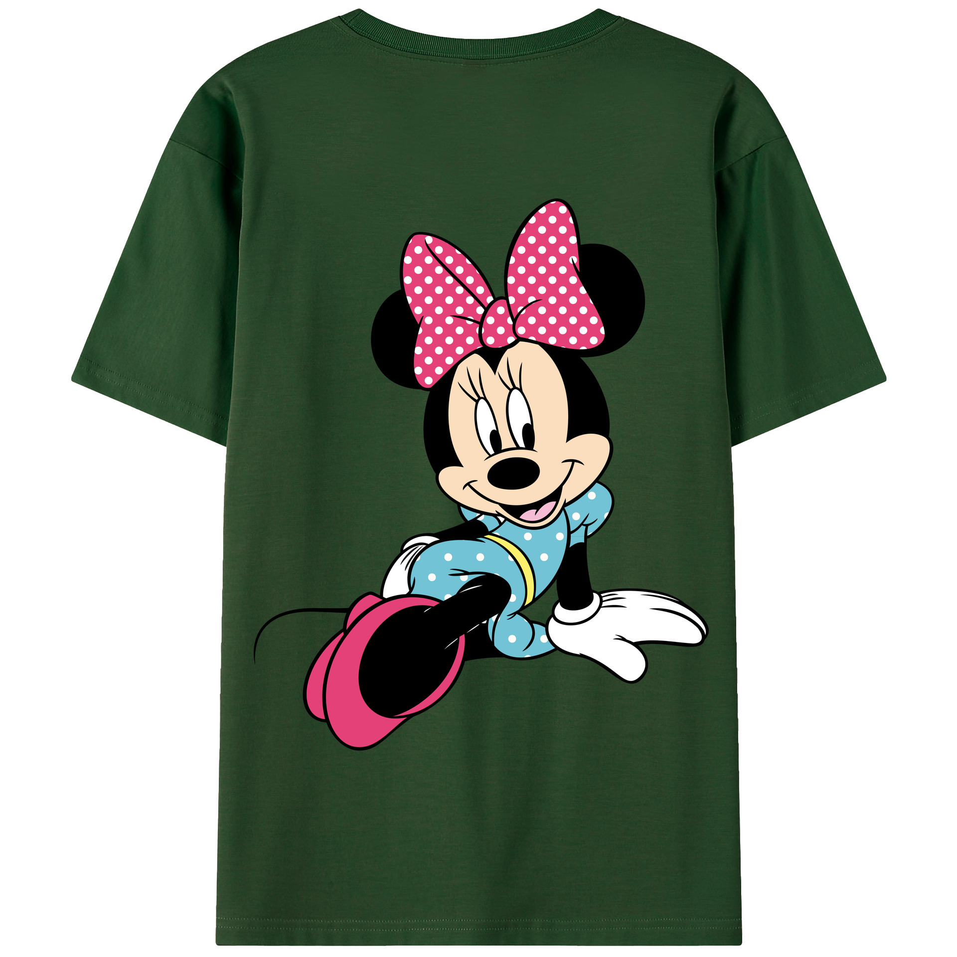 （画像用） ミッキーマウス Mickey Mouse 綿100％半袖Tシャツ（背面プリント）